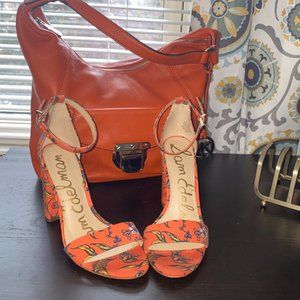Sam Edelman floral-print twill sandal